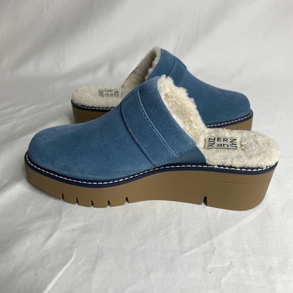 Naturalizer Women's Wayde Storm Blue Suede mules 5.5 M New - Picture 8 of 9